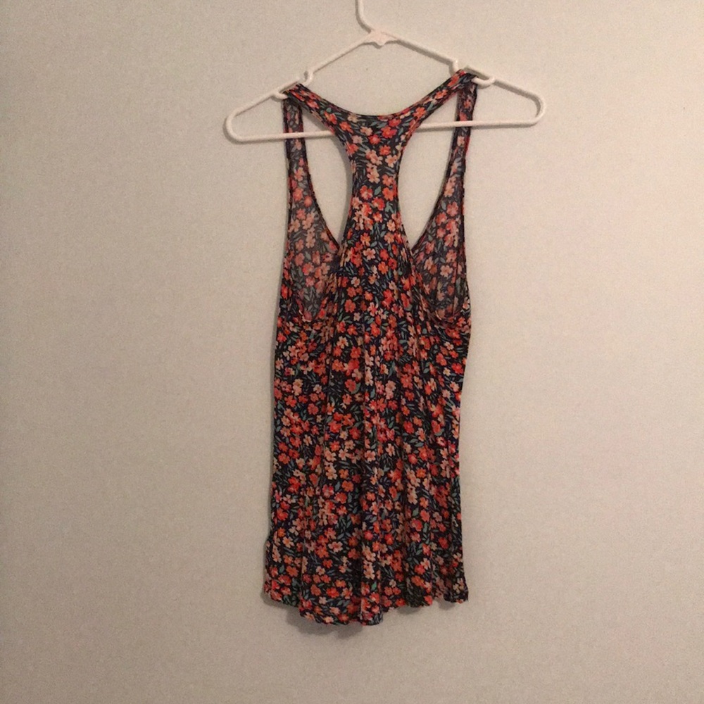 Floral Racerback Tank Top - Picture 2 of 3